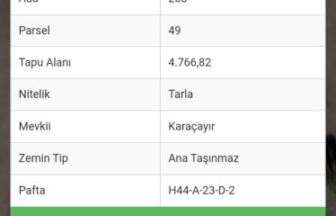 BAYBURT YOLALTI KÖYÜ SATILIK ARAZİ | BAYBURT ARSA